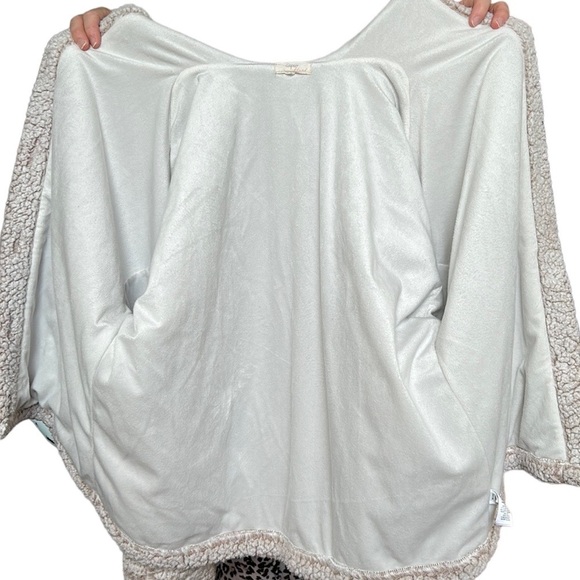 Cupio Anthropologie Teddy Sherpa Jacket Sweater Fleece Cream XL‎ - Picture 11 of 15